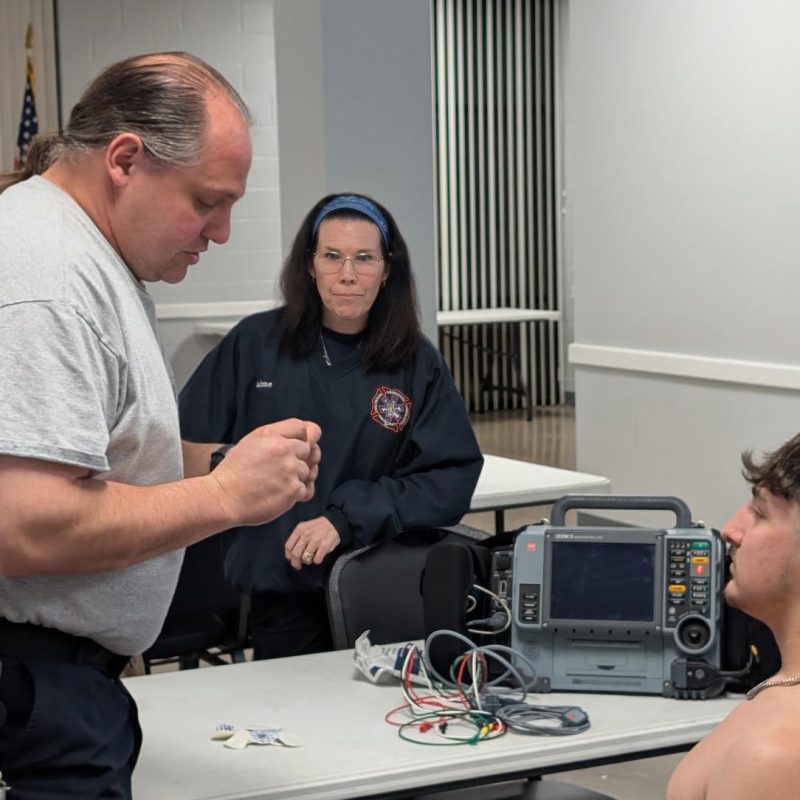Members Train on BLS Skills and 12-Lead ECG Operations1